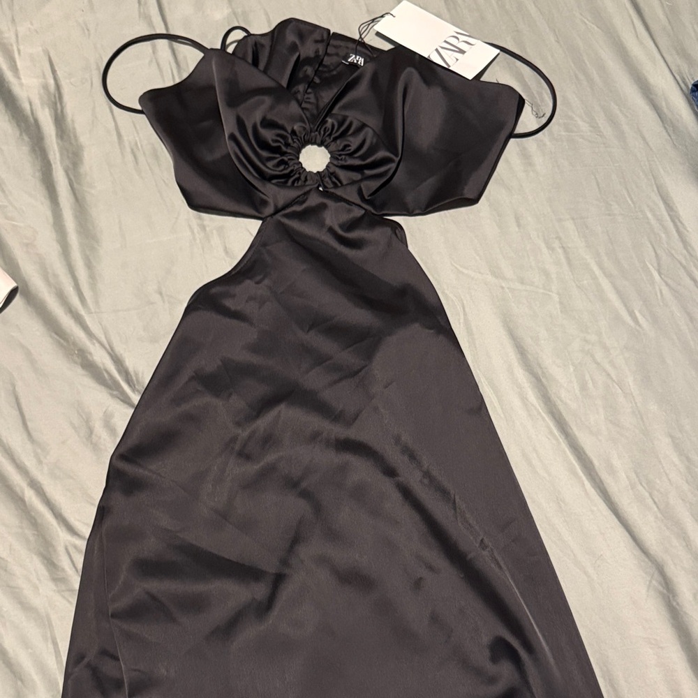 Zara Black Backless Dress